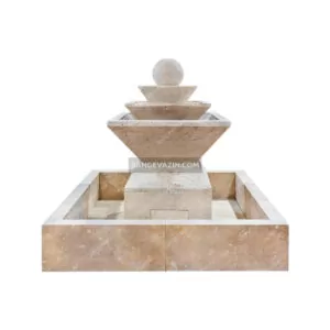 Anousha stone fountain with large basin