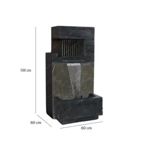 Batis stone fountain dimension