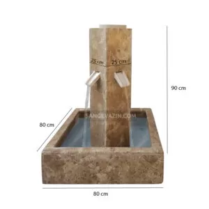 Atrina stone fountain dimensions