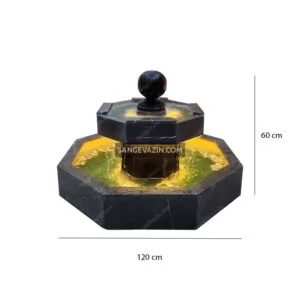 Chalipa octagon stone fountain dimensions