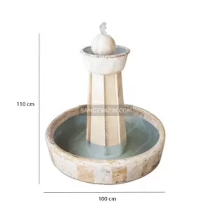 Milad stone fountain dimensions